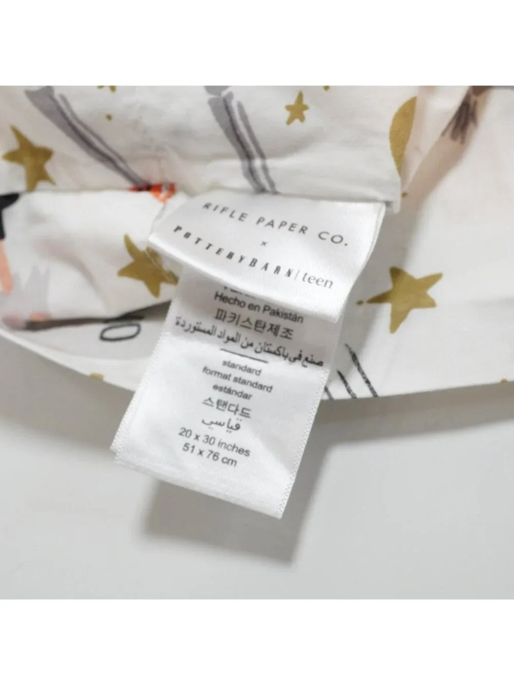 Pottery Barn Teen Rifle Paper Co XL Twin Glow in the Dark Halloween Sheet Set